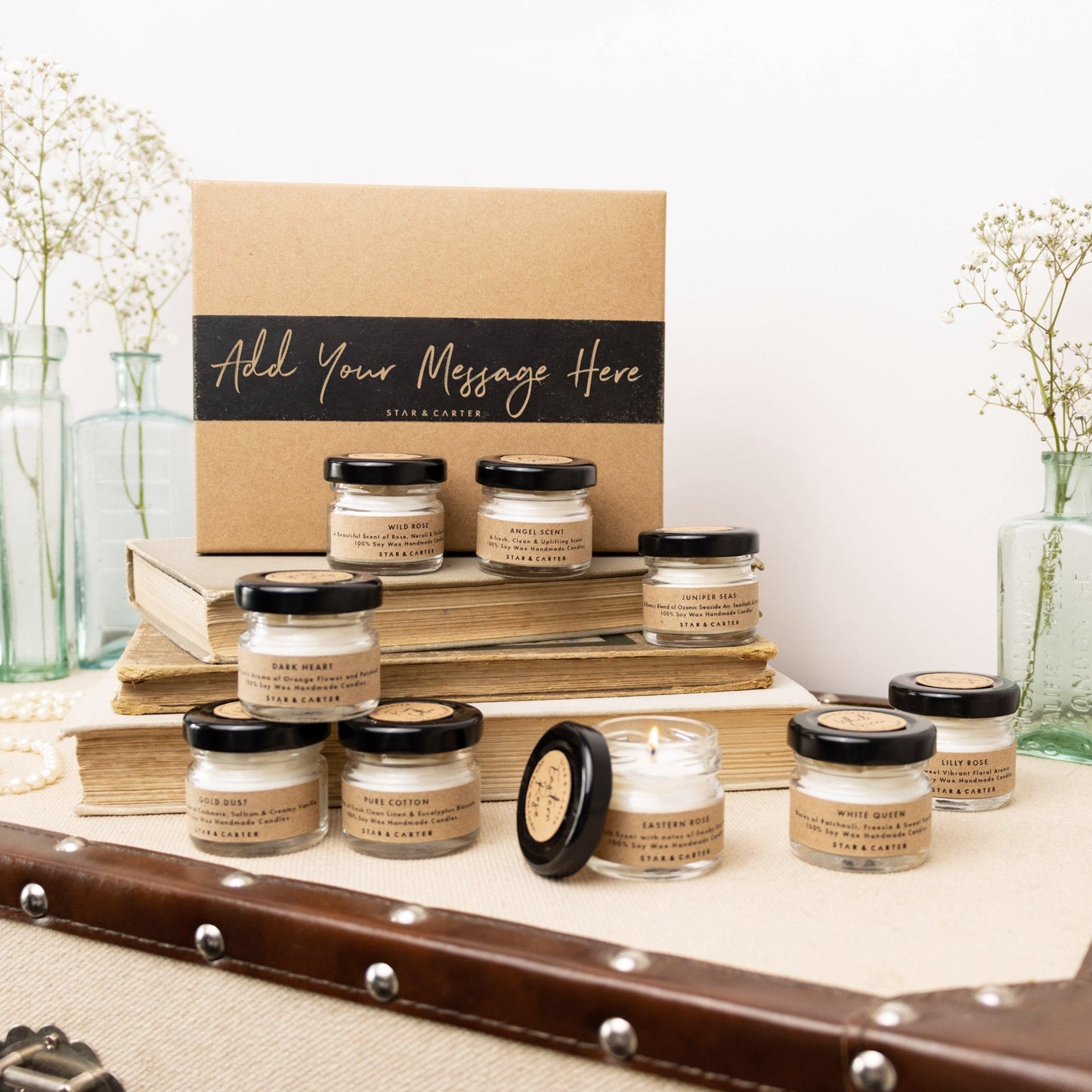 Large Personalised Candle Gift Set by Star & Carter