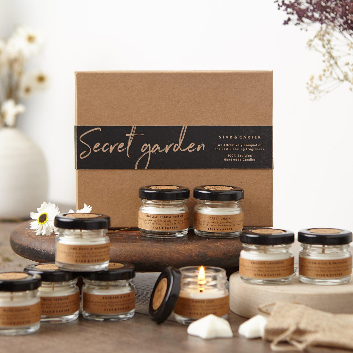 Large Candle Gift Set in Floral Scents