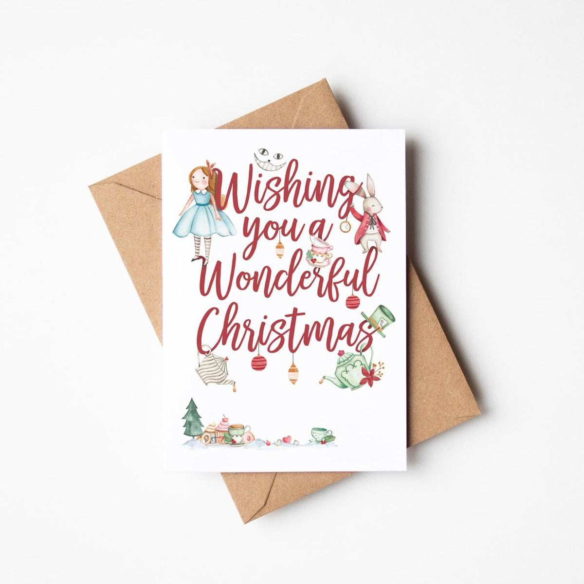 Alice themed Christmas card, image 8