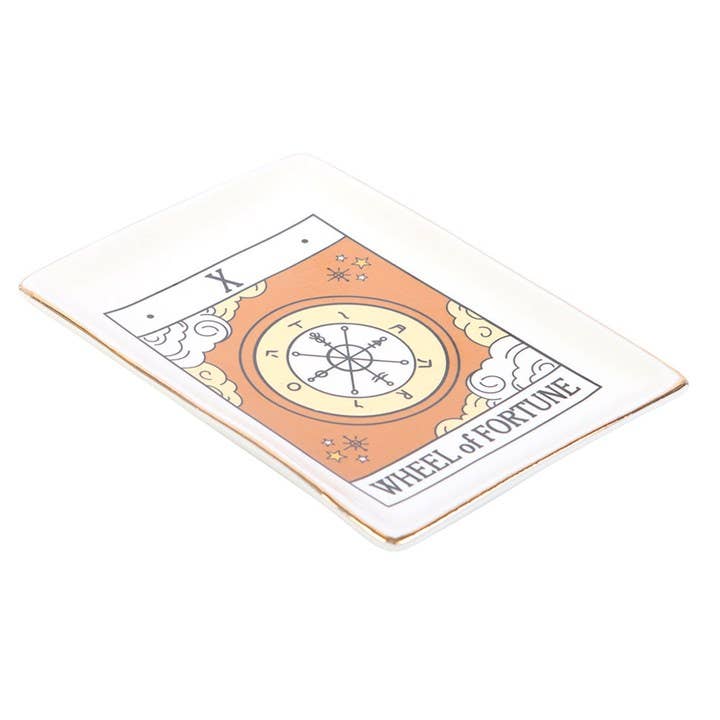 The Wheel of Fortune Vintage Tarot Card Trinket Dish