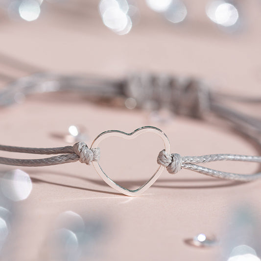 Bestie Adjustable Heart Bracelet