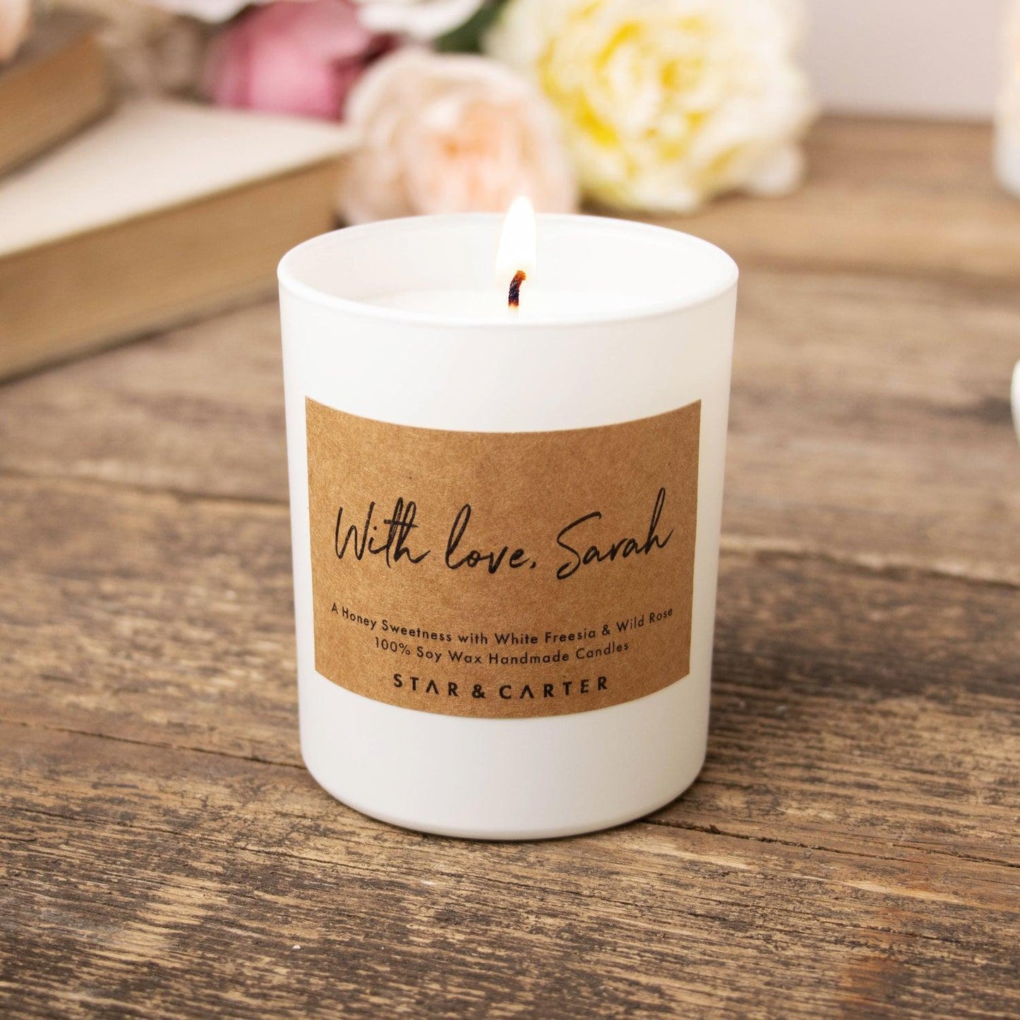 Personalised Refillable Soy Wax Candle - 20cl