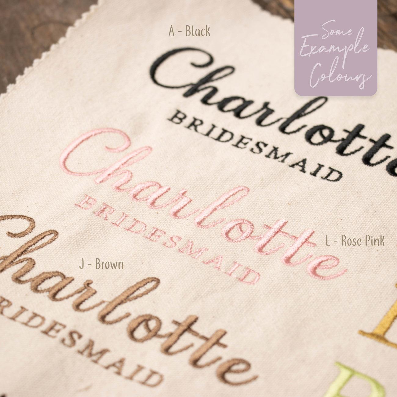 Personalised Embroidered Makeup Bag