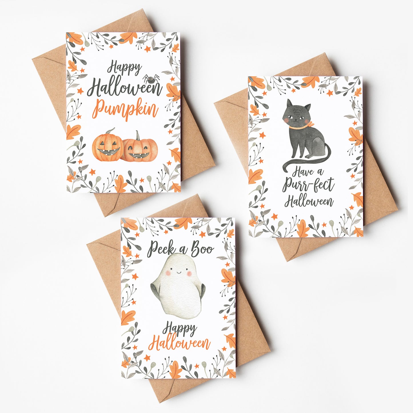 3 x Halloween Cards