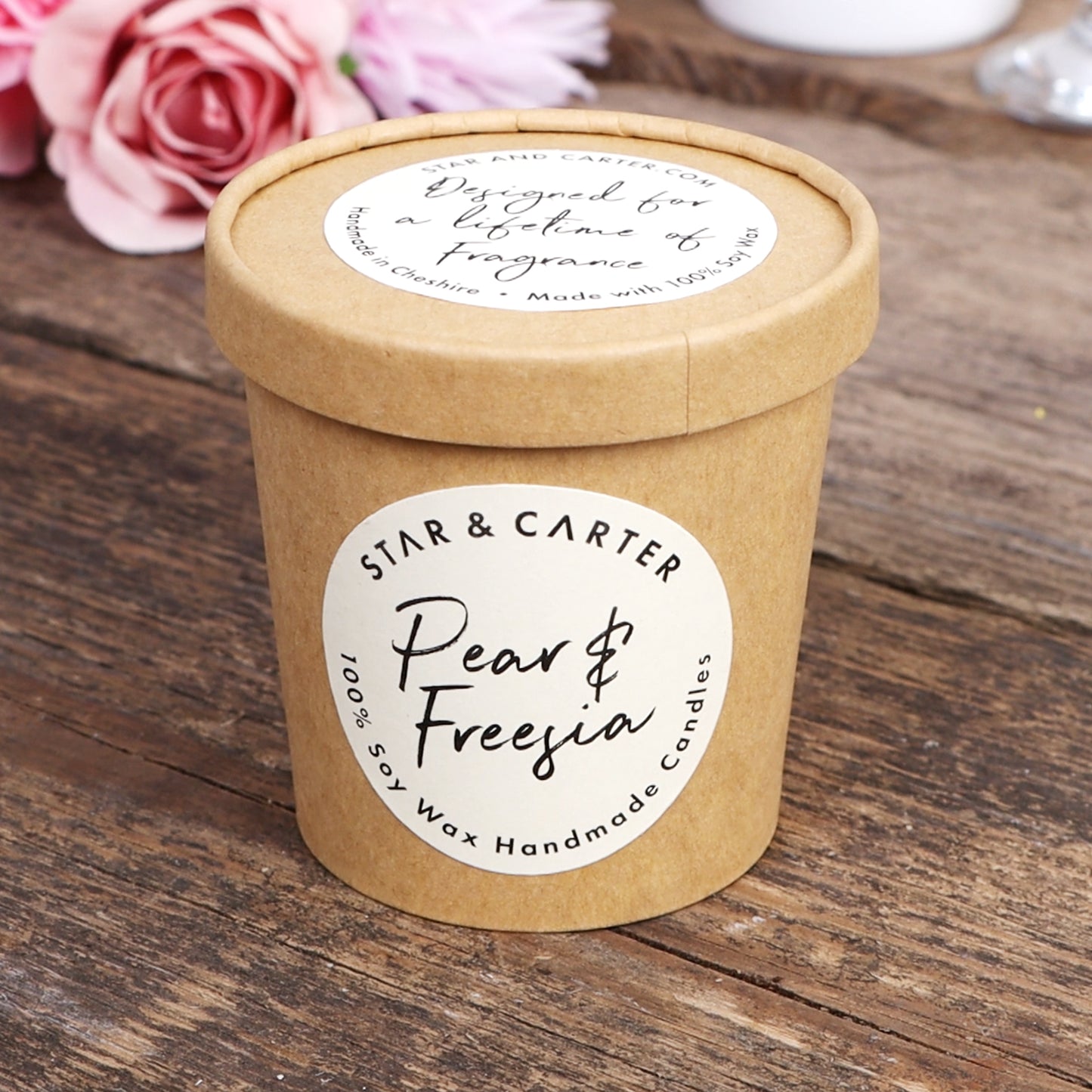 Personalised Refillable Soy Wax Candle - 20cl