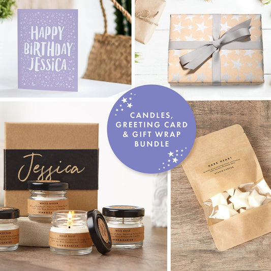 Small Birthday Gift Set bundle with Birthday card and wrapping included 