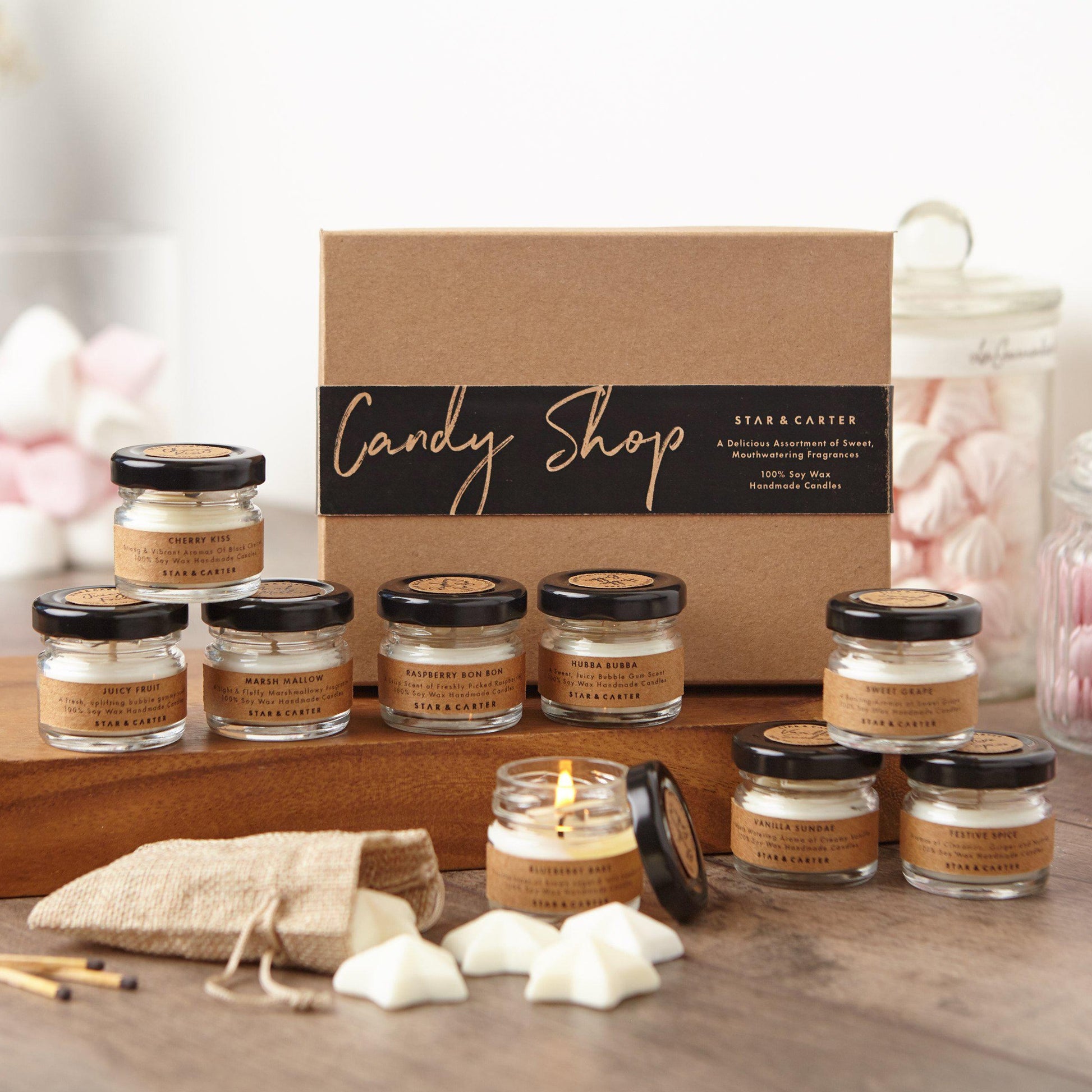 Large Candle Gift Set in Candy Scents 